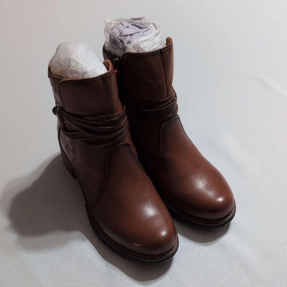 Pikolinos Brown Leather Ankle Boots, EU Size 35